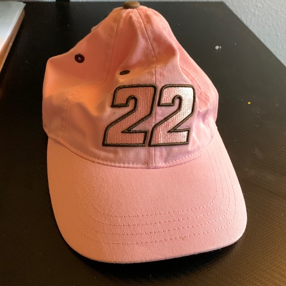 CAT “22” pink and brown hat